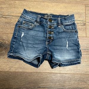 Justice jeans shorts